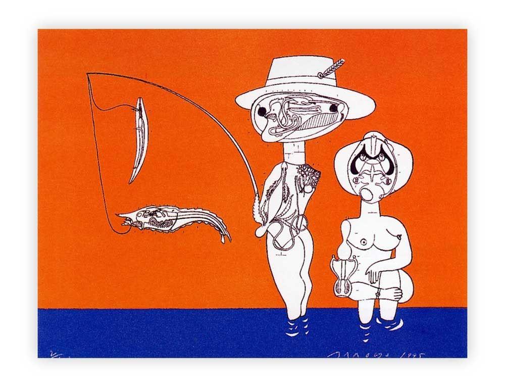Obras de Eduardo Arroyo - Pescador 