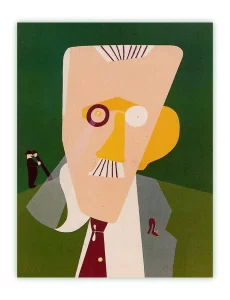 Eduardo Arroyo Portrait De James Joyce 488